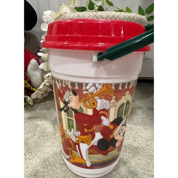 Disney Parks Mickey & Friends Popcorn Buckets Set Of 2 With Handles & Lids - Picture 3 of 11